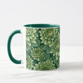 Chrysanthemum grüne Blume Tasse