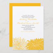 Chrysanthemum Hochzeit Einladung (Vorne/Hinten)