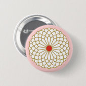 Chrysanthemum I Knopf Button (Vorne & Hinten)