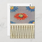 Chrysanthemum illustration. Japanese Patterns  Postkarte (Vorne/Hinten)