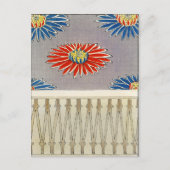 Chrysanthemum illustration. Japanese Patterns Postkarte (Vorderseite)