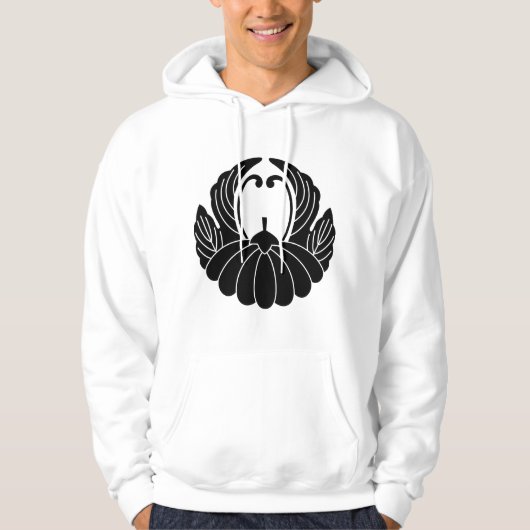 Chrysanthemum im Fusenstil Hoodie (Vorderseite)