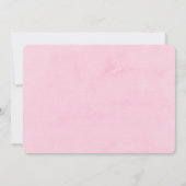 Chrysanthemum in Pink, wird meine Bridesmaid I Einladung (Rückseite)