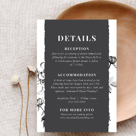 Chrysanthemum Ink Art Details Eintrittskarte Begleitkarte