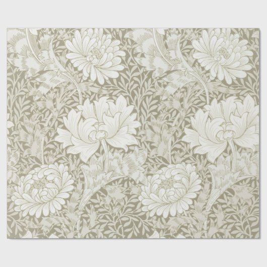 Chrysanthemum Ivory, William Morris Geschenkpapier (Flach)