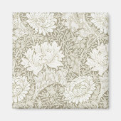 Chrysanthemum Ivory, William Morris Magnet (Vorne)