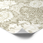 Chrysanthemum Ivory, William Morris Poster (Ecke)
