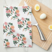Chrysanthemum, japanisches Design Geschirrtuch (Viertel Falte)