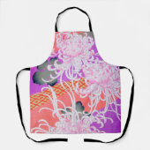 Chrysanthemum, japanisches Design Schürze (Vorderseite)