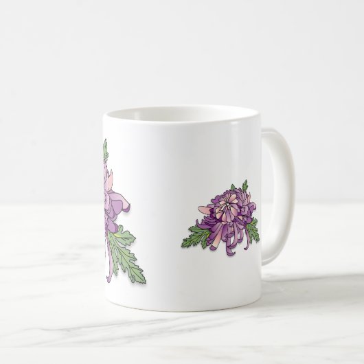 Chrysanthemum Kaffeetasse (VorderseiteRechts)