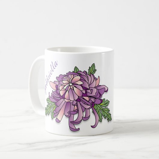 Chrysanthemum Kaffeetasse (Vorderseite Links)