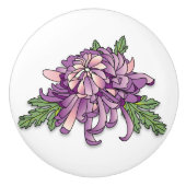 Chrysanthemum Keramikknauf (Vorderseite)