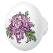 Chrysanthemum Keramikknauf (Rechts)