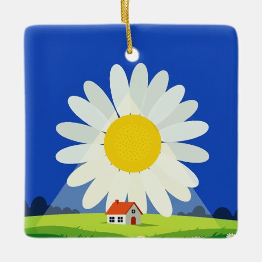 Chrysanthemum Keramikornament (Vorderseite)