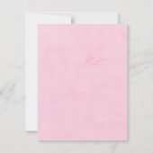 Chrysanthemum-Liebe in Pink bei Blütenhochzeit Einladung (Rückseite)