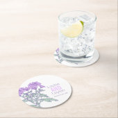 Chrysanthemum lila Blume Grafik Untersetzer (Vor Ort)