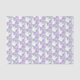 Chrysanthemum lila-grünes Weißtafel Seidenpapier