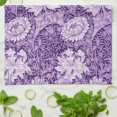 Chrysanthemum Lila, William Morris Geschirrtuch (Gefaltet)