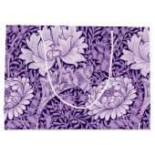 Chrysanthemum Lila, William Morris Large Gift Ba Große Geschenktüte (Rückseite)