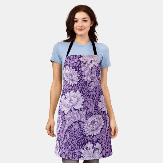 Chrysanthemum Lila, William Morris Schürze (Getragen)