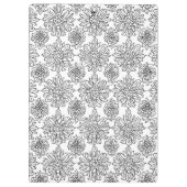 Chrysanthemum Line Art Klemmbrett (Rückseite)