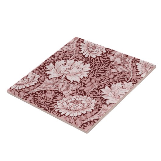 Chrysanthemum Maroon, William Morris Fliese (Seite)