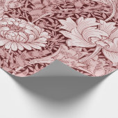 Chrysanthemum Maroon, William Morris Geschenkpapier (Ecke)