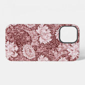 Chrysanthemum Maroon, William Morris iPhone Hülle (Rückseite (Horizontal))