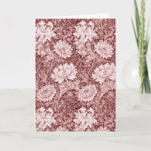 Chrysanthemum Maroon, William Morris Karte (Vorderseite)