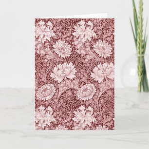 Chrysanthemum Maroon, William Morris Karte