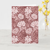 Chrysanthemum Maroon, William Morris Karte (Gelbe Blume)