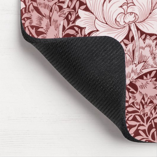 Chrysanthemum Maroon, William Morris Mousepad (Ecke)