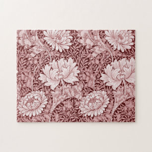 Chrysanthemum Maroon, William Morris Puzzle