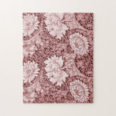 Chrysanthemum Maroon, William Morris Puzzle (Vertikal)