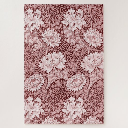 Chrysanthemum Maroon, William Morris Puzzle (Vertikal)