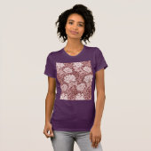 Chrysanthemum Maroon, William Morris T-Shirt (Vorne ganz)