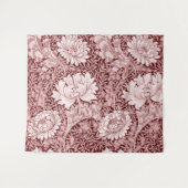 Chrysanthemum Maroon, William Morris Wandteppich (Vorderseite (Horizontal))