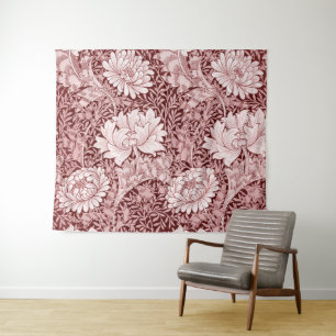 Chrysanthemum Maroon, William Morris Wandteppich