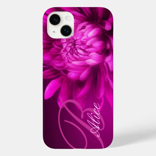 Chrysanthemum mauve Case-Mate iPhone hülle (Rückseite)