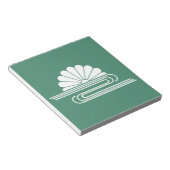 Chrysanthemum mit Wasser Notizblock (angewinkelt)