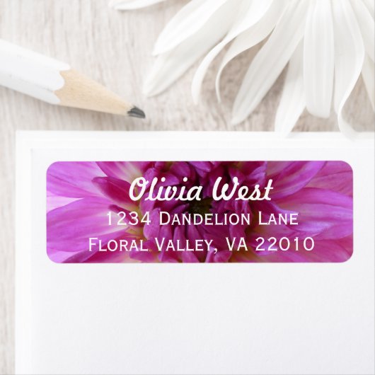 Chrysanthemum "Mum" Adressetiketten (Insitu)