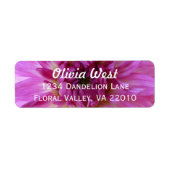 Chrysanthemum "Mum" Adressetiketten (Vorne)