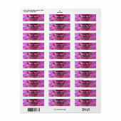 Chrysanthemum "Mum" Adressetiketten (Vorne)