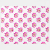 Chrysanthemum Muster - Vollfarbigkeit Fleecedecke (Vorderseite (Horizontal))