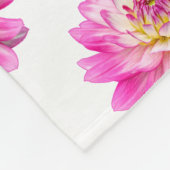 Chrysanthemum Muster - Vollfarbigkeit Fleecedecke (Ecke)