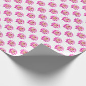 Chrysanthemum Muster - Vollfarbigkeit Geschenkpapier (Ecke)