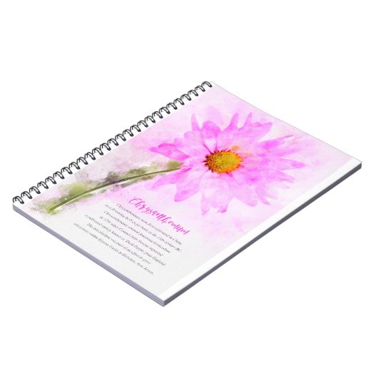 Chrysanthemum Notizblock (Linke Seite)