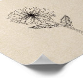 Chrysanthemum November: Blume Poster (Ecke)