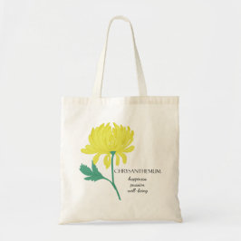 Chrysanthemum November Geburtsmonat Blume Bag Tragetasche