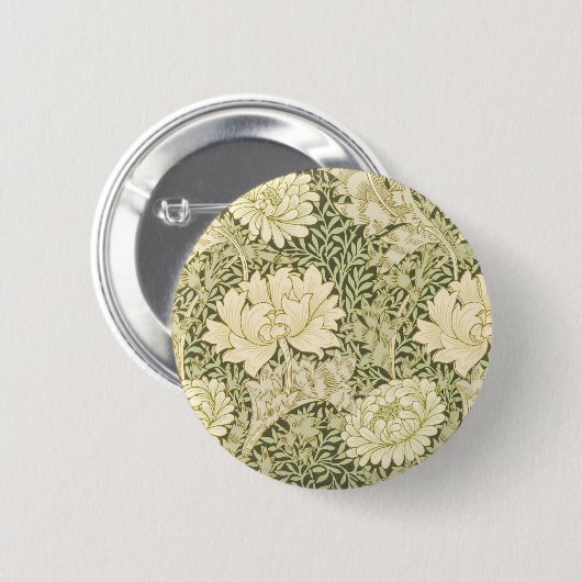 Chrysanthemum pattern (1877) von William Morris Button (Vorne & Hinten)